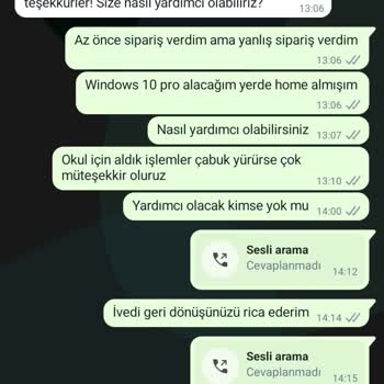 Sağlam Lisans Dönüş Yapmıyor, Destek Kısmı Yok