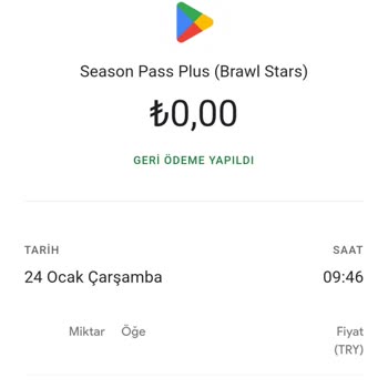 Brawl Stars Paramı İade Etmiyor.