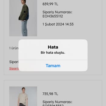 Mavi Online Sipariş İptal Edilemiyor