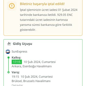 SunExpress Hava Yolları Bilet Soy İsim Değişikliği Yapılmadı
