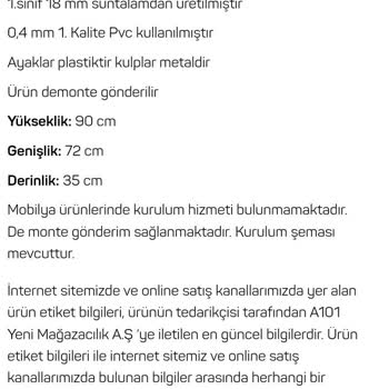 A101 Mağazacılık Tiamob Ayakkabılık Eksik Ürün