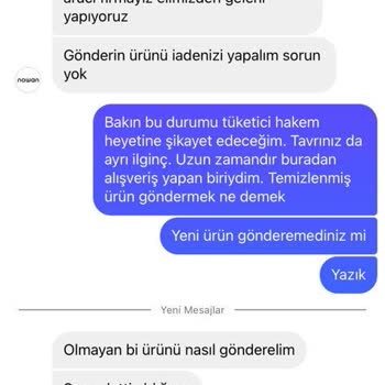 Nowan Store Ürün Lekeli Geldi Ve Satıcı Saygısız Davrandı