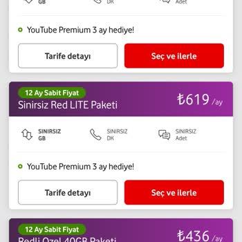 Vodafone Yeni Tarife Fahiş Fiyat