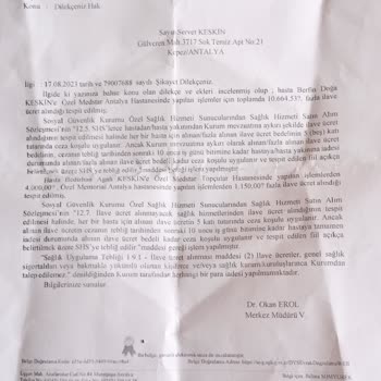 Medstar Hastaneleri Hastane Ücret İadesi