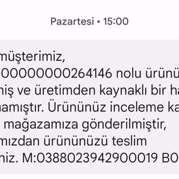 Kinetix FLO Mağazası Hatalı Ürünü Kabul Etmiyor