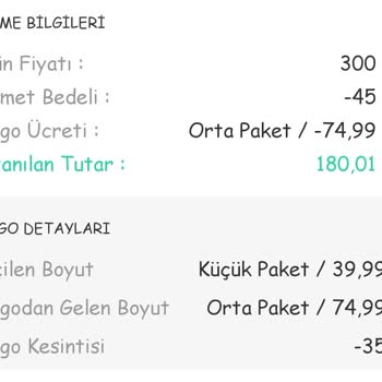 Dolap Gönderisinde Ek Maliyet Çıkartmak