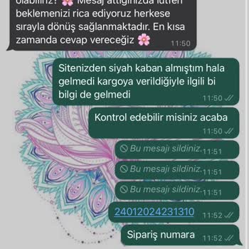 Huriş Butik Siyah Kaban Şikayeti