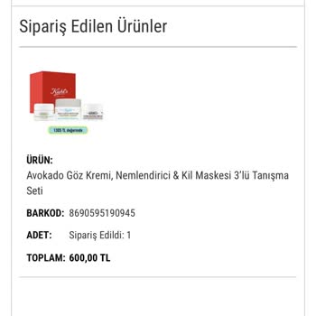 Kiehl's Cilt Bakım Ürünü Hayal Kırıklığı