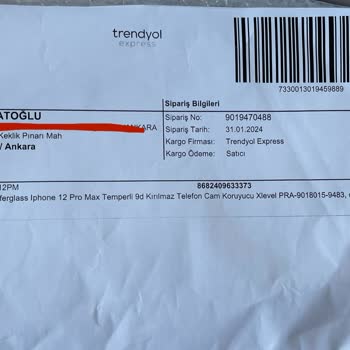 Trendyol Hatalı Ekran Koruyucu Gönderildi, İade Alınmıyor.