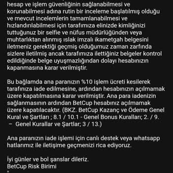Betcup Kazancım Engellendi Ve Parama El Konuldu!