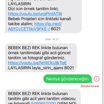 Layla Şirin Ajans Ulaşılamayan İletişim Numarası Verdi