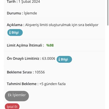 Eva AVM Limit Onaylama Süresi Çok Uzun