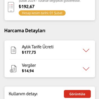 Vodafone Taahhüde Uymama Yüksek Fatura