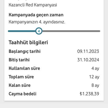 Vodafone Taahhüde Uymama Yüksek Fatura