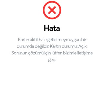 Papara Kart Aktif Edilmeye Uygun Değildir Diye Hata Veriyor