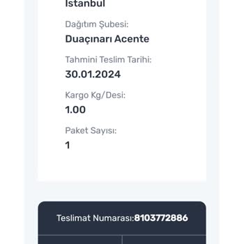 Sürat Kargo Ürünümü Teslim Etmedi.