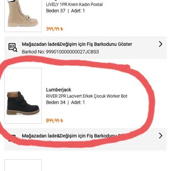 FLO Ayakkabı Ürünüm Eksik Geldi