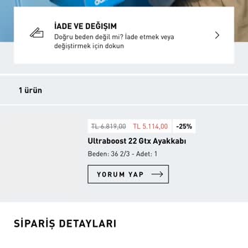 adidas 4. Seviye Müşteri Şikayeti