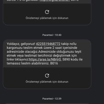 Aras Kargo Teslim Edilmeden Teslim Edildi Gösterilen Kargo