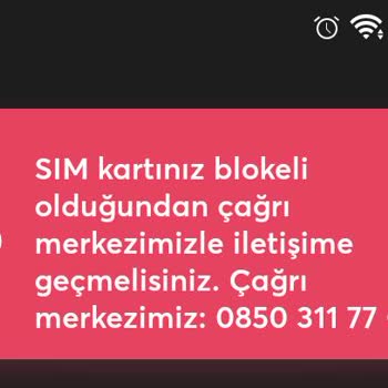 İninal Kart Sim Kart Bloke