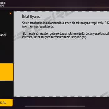 Garena Free Fire Gereksiz Yere İhlal Uyarısı