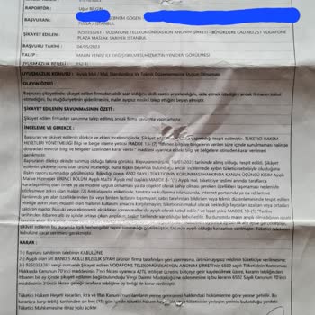 Vodafone Hakem Heyeti'ne Karşı Değişim Yapmıyor!