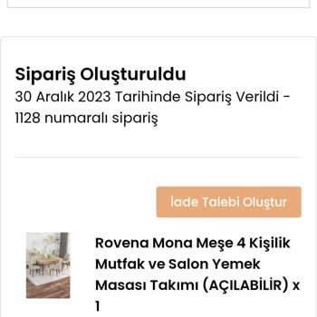 Rovena Sipariş Teslimatı Yapılmıyor