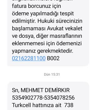 Turkcell Recom Alacak Adlı Firmanın Kişileri Rahatsız Etmesi