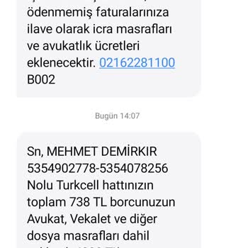 Turkcell Recom Alacak Adlı Firmanın Kişileri Rahatsız Etmesi