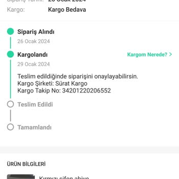 Sürat Kargo Kargom 2 Gündür Dağıtımda Hala Gelmedi İlgilenin Lütfen