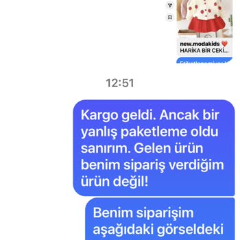 New.modakids (Instagram) New. Modakids Firmasından Yaşadığım Mağduriyet Hakkında