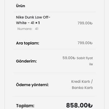 Bygwear Ayakkabı Siparişi Sorunu