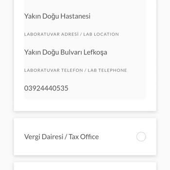 Yakın Doğu Üniversitesi Hastanesi'nde Muhaceret Yapamıyorum.