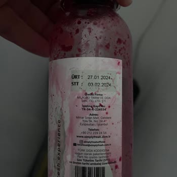 Milagro Simply Fresh İçeceklerin Patlama Riskinin Yanlış Beyanı