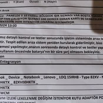 Lenovo LOG Laptop Fazla Isınıyor