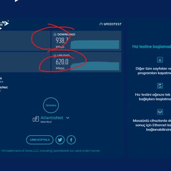 AtlantisNet Atlantis.net Sahte İnternet Hızı Veriyor.