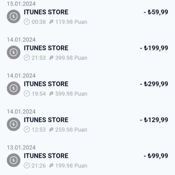 Apple Store İTunes'dan Bilgim Dışında Faturama Yansıyan Ücretler