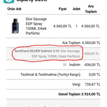 Sevil Parfümeri Fiyat Artışı Yardım