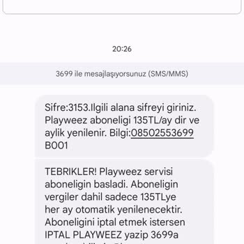 Playweez Üyelik İptali Ücret İade Talebi