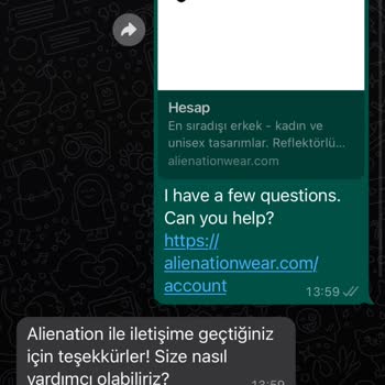 Alienationwear Ürünüm Gönderilmedi, İletişim Kurulamıyor!