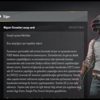 PUBG Yetkilileri Yardım Edin