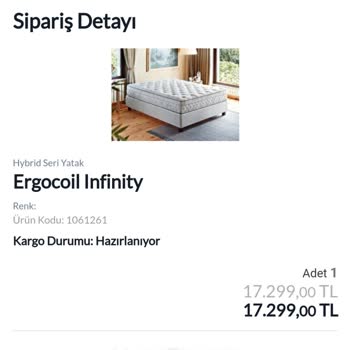 Yataş Bedding - YTS494178 Numaralı Siparişi 3 Aydır Teslim Etmedi