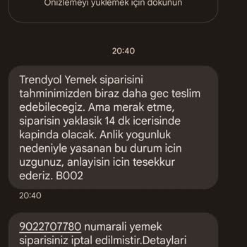 Trendyol Yemek Siparişi Mağduru Paramı Geri Verin