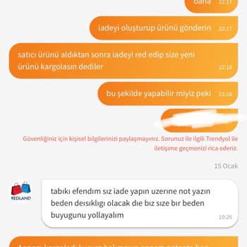 Trendyol Müşteri Hizmetlerinin Yalan Bilgileri Yüzünden Mağdur Edildim