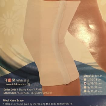 Kifidis Akrilikten İmal Edilen Angora Yün Dizlik