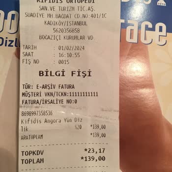Kifidis Akrilikten İmal Edilen Angora Yün Dizlik