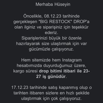 Redrum Reverse Ürün Elime Gelmedi