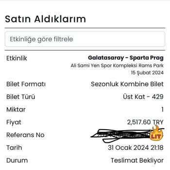 Banabilet.com Maç Biletimi Tanımlamadılar