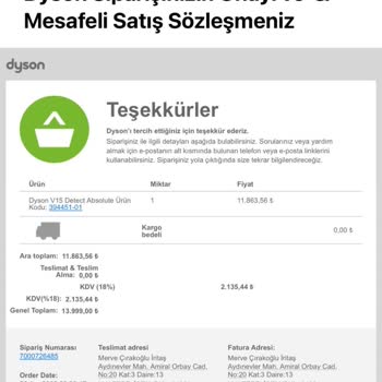 Dyson V15 Toz Toplama Haznesi Sorunu