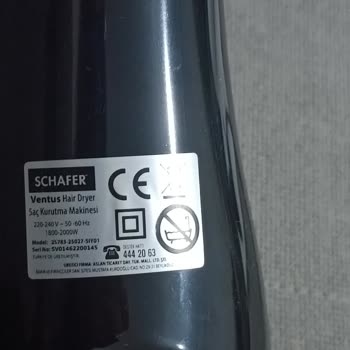 Schafer Ventus Hair Dryer Saç Kurutma Makinesi